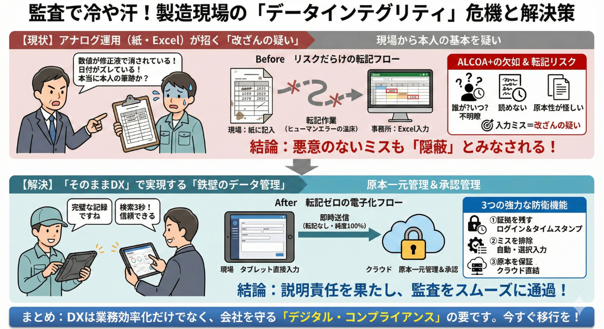 製造現場のデータ防衛策 インフォグラフィックス